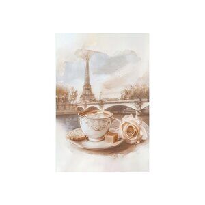 Coffee Bar Unframed Canvas Wall Art  16" X 24"